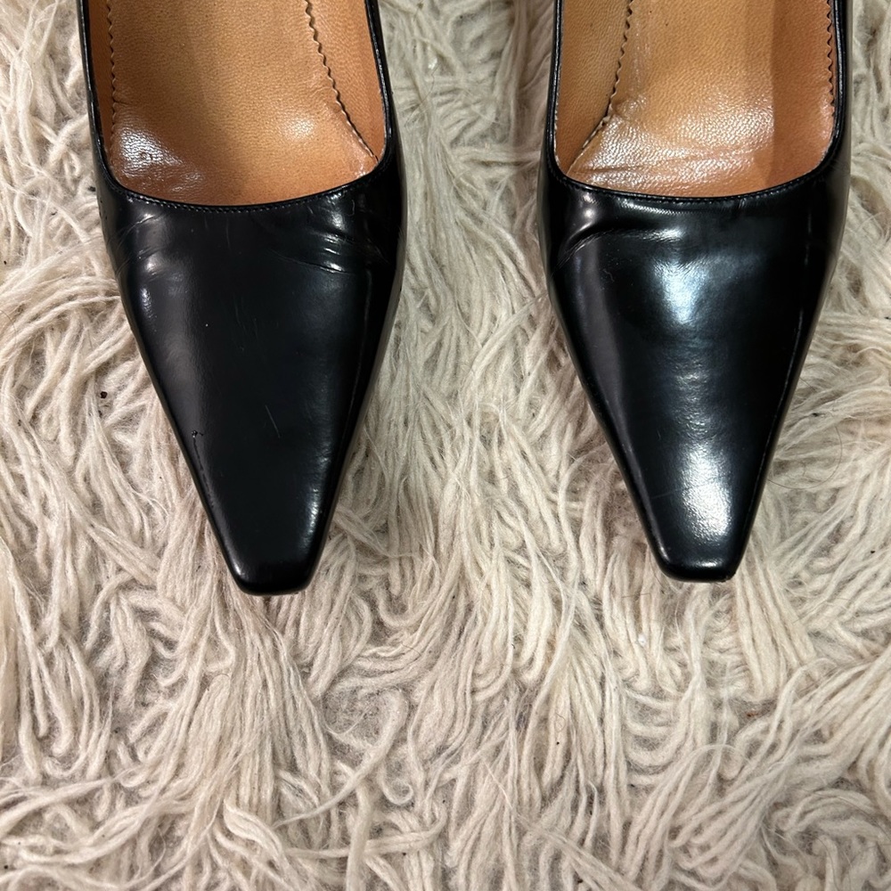 Gucci black leather classic Pumps 8.5 - Picture 2 of 7